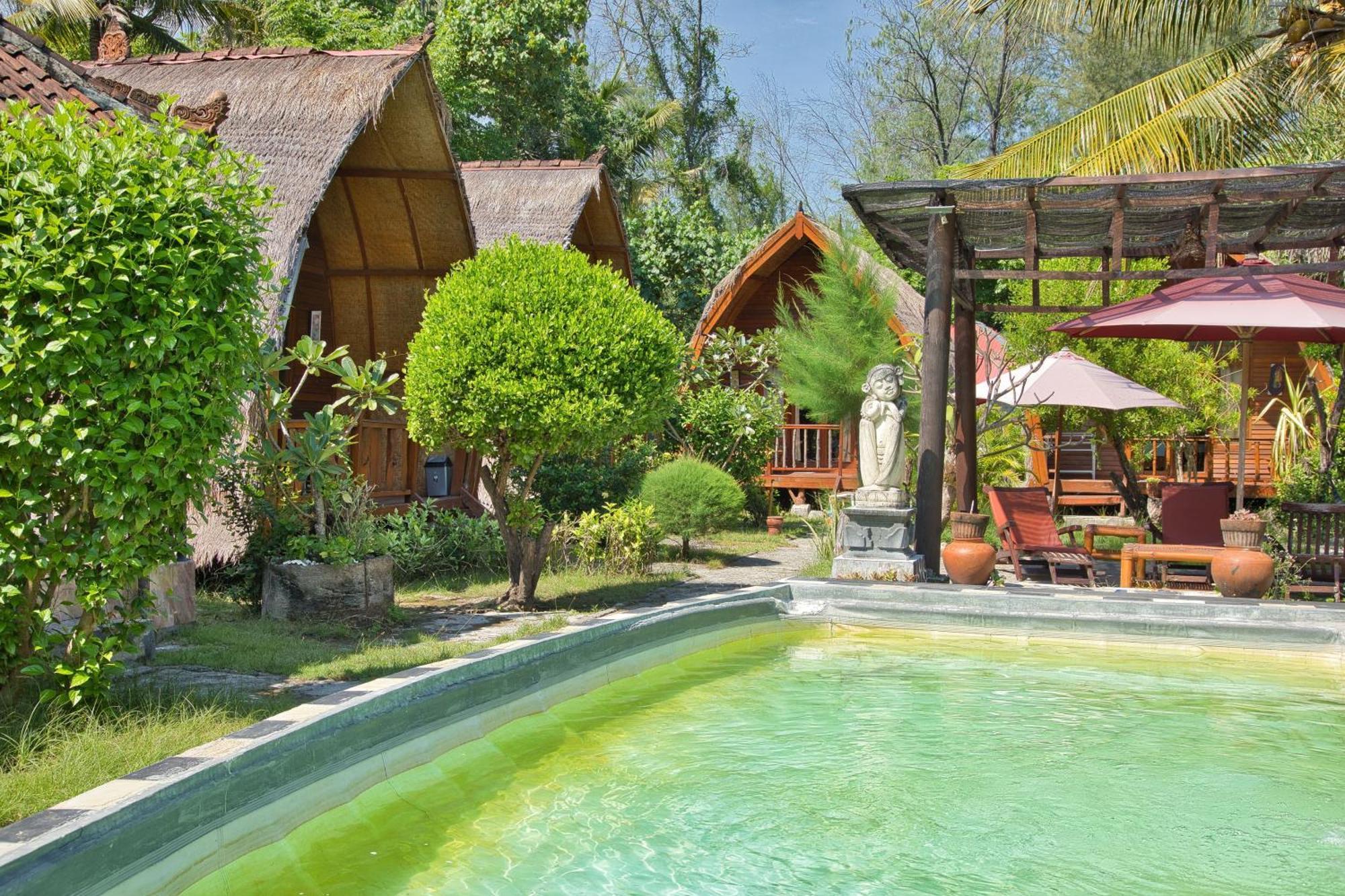 Bunga Bungalows Гили-Мено Экстерьер фото